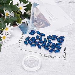 Набор для самостоятельного изготовления браслета из бисера в виде рыбки&nbsp;EGLA-SC0001-09A