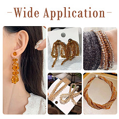 7 нить нити стеклянных бусин 7 цветов&nbsp;EGLA-TA0013-22