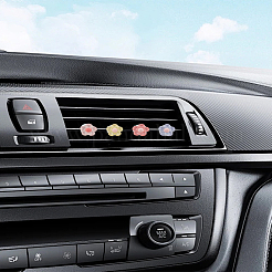 Цветок пластик эмаль авто вентиляционное отверстие автомобильный зажим для духов&nbsp;FIND-LP0009-01