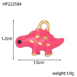 Подвески из нержавеющей стали 304 с эмалью&nbsp;STAS-OY002-77G