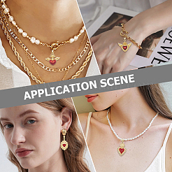 6 шт. 6 стиля латунных эмалевых подвесок&nbsp;KK-BBC0019-85