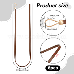 Ремни-цепочки из искусственной кожи для женщин&nbsp;AJEW-WH0609-397KCG-B-1