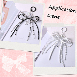 2 шт. 2 стиля сплава со стеклянными бусинами подвеска украшения&nbsp;KEYC-SP0001-27B