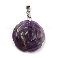 Подвески из натурального аметиста &nbsp;G-I319-02P-02