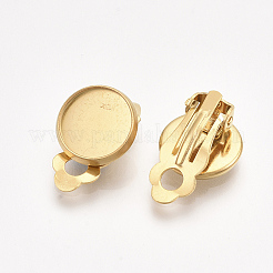 201 фурнитура для сережек-клипс из нержавеющей стали&nbsp;LS-X-STAS-T045-34B-G