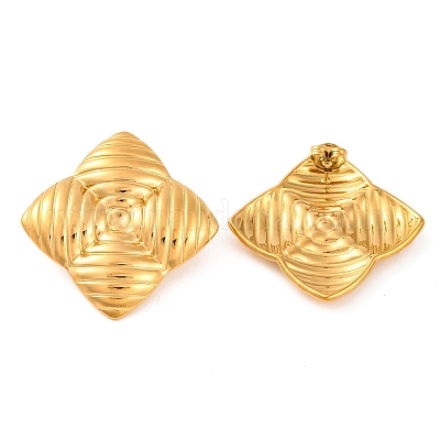 Серьги-гвоздики из нержавеющей стали 304 с ионным покрытием (IP) EJEW-G395-10G-1