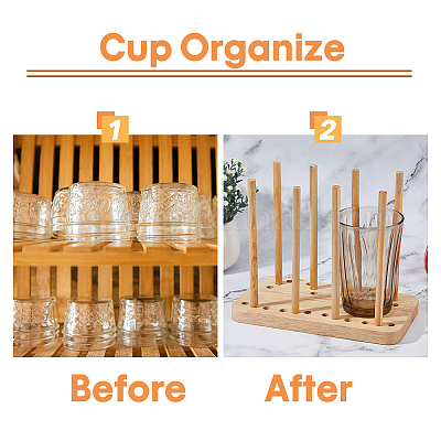 Деревянный регулируемый держатель крышки чашки&nbsp;ODIS-WH0043-88-1