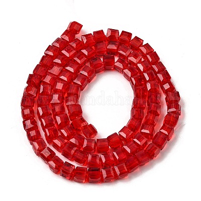 Стеклянные бусины&nbsp;GLAA-R041-6x6mm-03-1