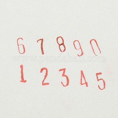 Количество железа 0~9 уплотнительные марки AJEW-D019-01-1