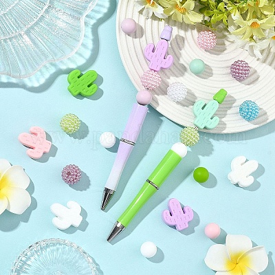 36шт 6 стиля силиконовые бусины&nbsp;FIND-YW0011-85-1