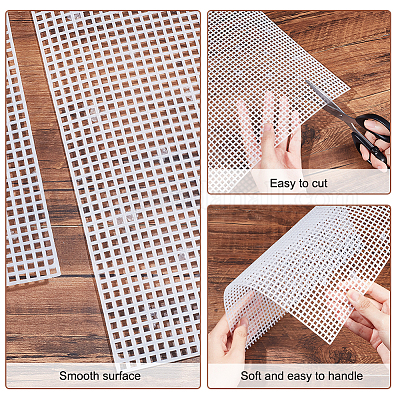 Пластиковые листы холста сетки&nbsp;AJEW-WH0413-62B-1