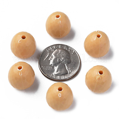 Непрозрачные акриловые бусины&nbsp;MACR-S373-10A-A13-1