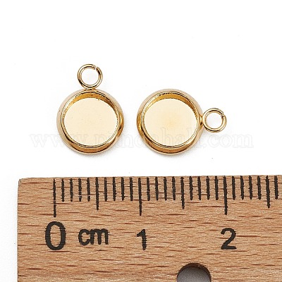 Оправы для подвесок из нержавеющей стали 304 в виде кабошонов&nbsp;LS-X-STAS-Z030-01E-G-1