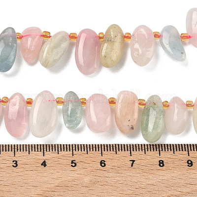 Природные морганит нитей бисера&nbsp;G-P604-A07-01-1