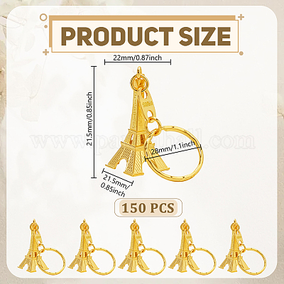 150шт. брелки из сплава&nbsp;KEYC-DR0001-22-1