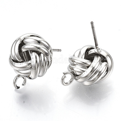 Железные серьги&nbsp;LS-X-IFIN-T014-10P-NR-1