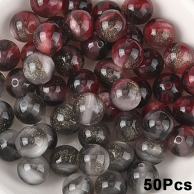 50 шт. непрозрачных УФ-реактивных шариков&nbsp;RESI-YW0005-93K-1