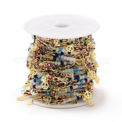 Эмалированная вишня с цепочками от сглаза CHC-G017-22G-01-1