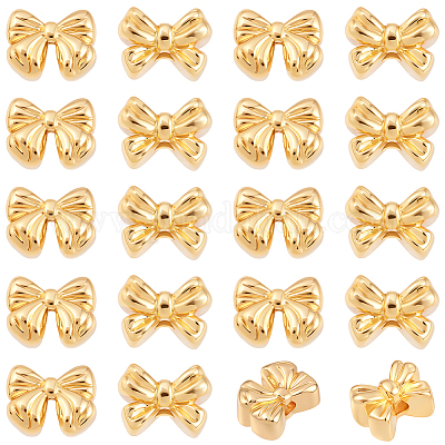 20шт 2 стиля латунные бусины&nbsp;KK-BBC0023-17-1