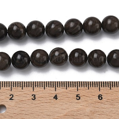 Натуральное дерево каменным кружевом бисер нитей&nbsp;G-K365-F03-8mm-1