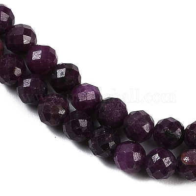 Натуральные рубиновые бисерные пряди&nbsp;G-P553-G01-03-1