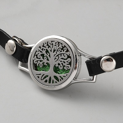 Ремешки для часов из кожи и сплава AJEW-WH0248-692P-03-1