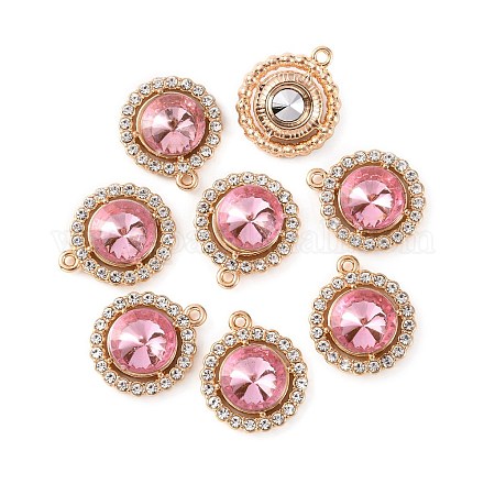 Цинк подвески Rhinestone сплава FIND-TAC0010-15KCG-05-1