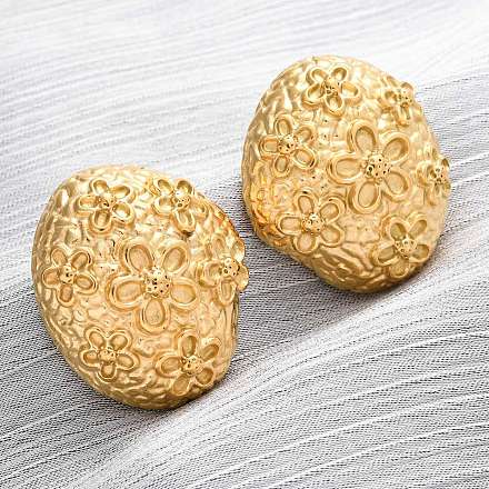 Серьги-гвоздики из нержавеющей стали 304 EJEW-R027-04G-02-1