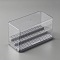 3-Tier Transparent Acrylic Mini Building Block Presentation Boxes, Dustproof Assembled Mini Figures, Model Toy Showcase, Gray, Finished Product: 9x18x10.1cm, about 2pcs/set
