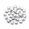 Tarnish Resistant 304 Stainless Steel Charms, Stamping Blank Tag, Flat Round, Stainless Steel Color, 7x1mm, Hole: 1.4mm