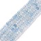 Natural Aquamarine Beads Strand, Faceted, Rondelle, 3x2mm, Hole: 0.5mm, about 172pcs/strand, 15.75''(40cm)