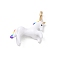 Brass Pendants, Unicorn, with Enamel, Real 18K Gold Plated, Unicorn, 20x21x5mm, Hole: 3.5x2.5mm