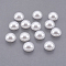 ABS Plastic Imitation Pearl Cabochons, Half Round, White, 8x4mm