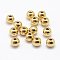 Brass Beads, Nickel Free, Round, Raw(Unplated), 3x3mm, Hole: 1.2mm