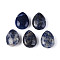 Natural Sodalite Pendants, Teardrop Charms, 23~23.5x17.5~18x8.5~9.5mm, Hole: 0.9~1mm