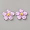 Resion Cabochons, Flower, Plum, 26x4.5mm