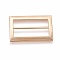 Alloy Buckles, Rectangle, Golden, 25.5x19x2mm, Hole: 5x20mm