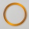 Plastic Bag Handles, Round Ring, Orange, 120x10mm, Inner Diameter: 100mm