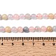 Природные морганит нитей бисера&nbsp;G-R446-6mm-07-4