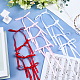 50 шт. полиэстеровый бант для украшения вечеринки&nbsp;DIY-GF0011-78B-6