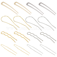 16 шт. 8 шт. заколки для волос из железа и сплава и вилка для волос&nbsp;OHAR-CP0001-05