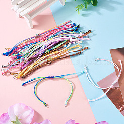 Изготовление 30шт 10-х цветных нейлоновых браслетов&nbsp;BJEW-TAC0041