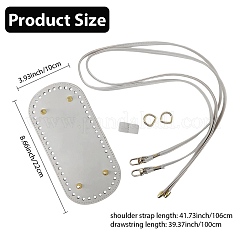 1 сумка ручной работы из искусственной кожи плечевой ремень комплекты аксессуаров&nbsp;DIY-CL0001-03B