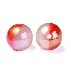 УФ-покрытие радужные переливающиеся непрозрачные акриловые бусины&nbsp;OACR-C007-01E