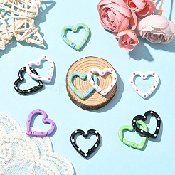 10 шт. окрашенные распылением кольца пружинных ворот из сплава&nbsp;FIND-YW0008-92