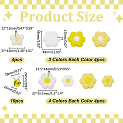 42 шт. 9 стиля аксессуаров для вязания украшений из хлопка ручной работы&nbsp;DIY-WR0005-08