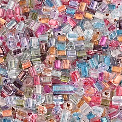 Прозрачные внутри цветные стеклянные бусины&nbsp;SEED-T007-13M