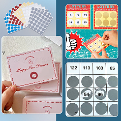 15 лист 5-цветных скретч-пленок с покрытием из ПВХ для паролей&nbsp;STIC-FG001-10