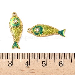 Подвески в виде рыбок из нержавеющей стали 304 со стразами&nbsp;STAS-U057-02B-G