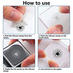 Пластиковые штампы&nbsp;DIY-WH20018-0357